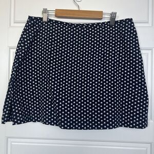Vintage 90s Tantrums Star Print Skort Skirt Size Large Dark Blue